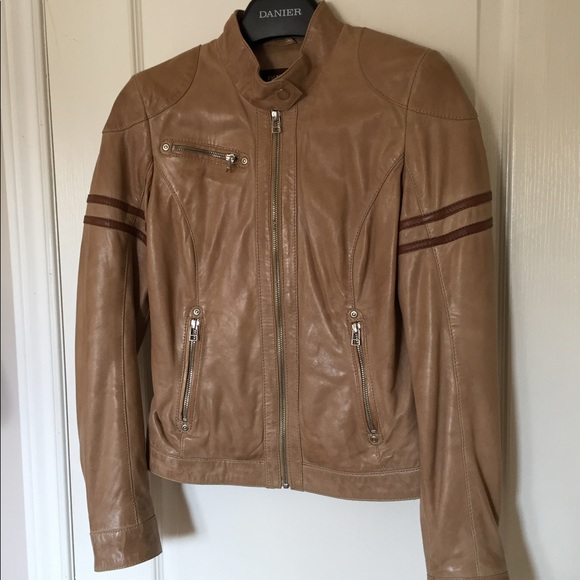 ORIGINAL Danier Leather Womens Biker Style Jacket - Picture 1 of 7